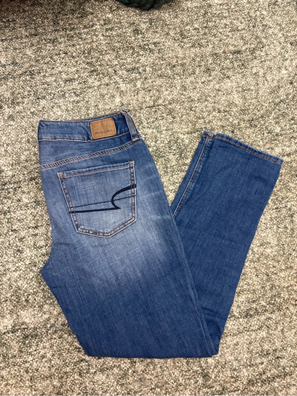 American Eagle Button-Fly Blue Jeans